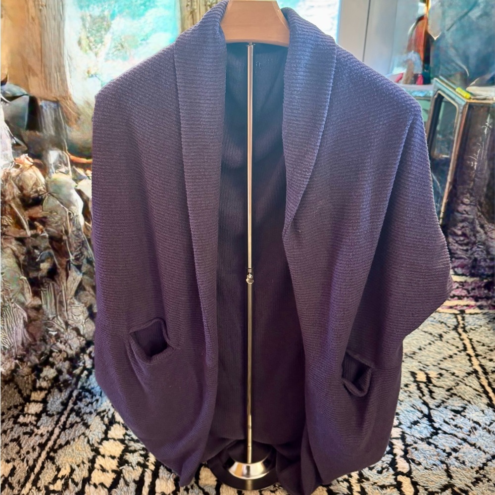 Elegant Purple Women's Poncho